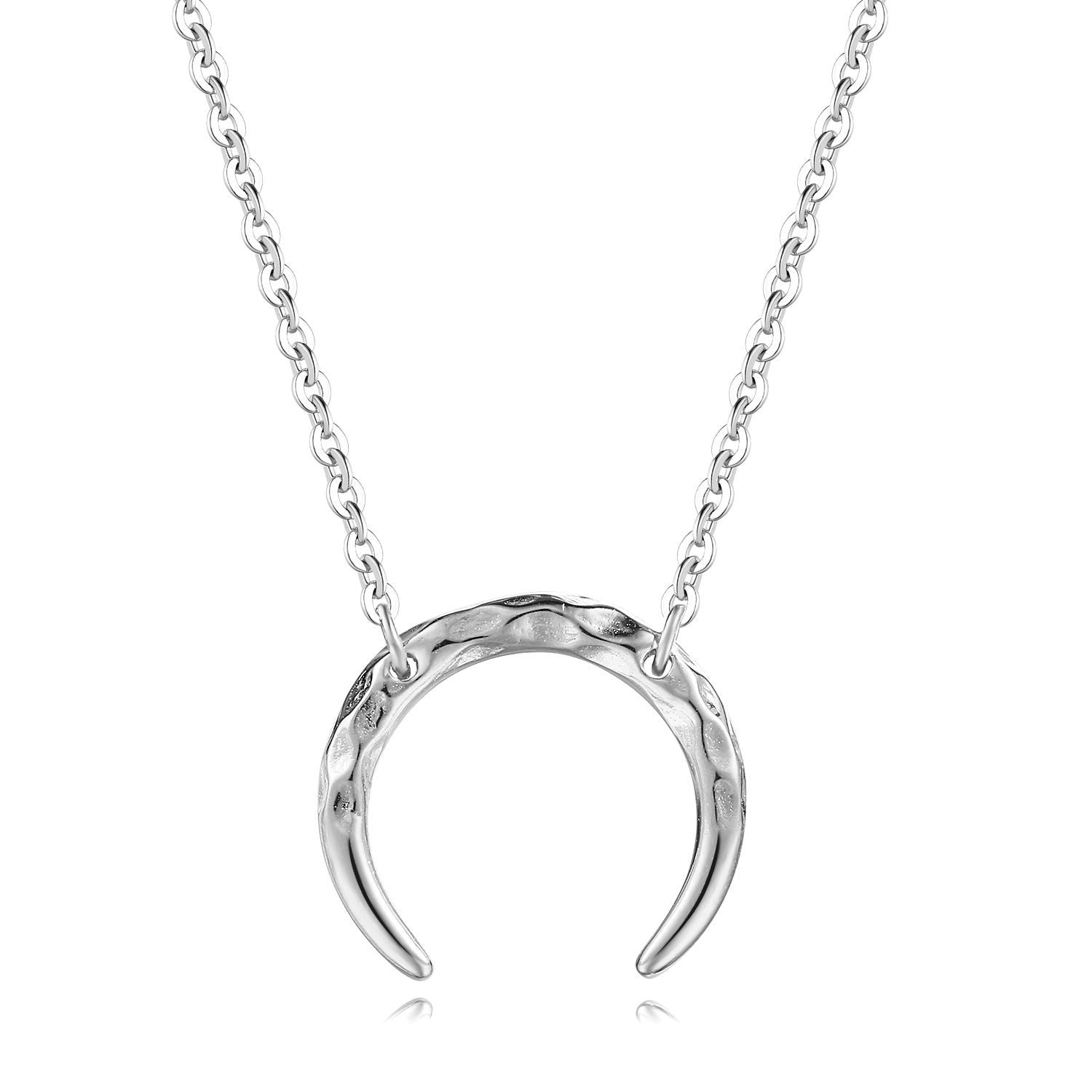 Simple crescent pendant necklace  necklaces & Pendants Thecurvestory