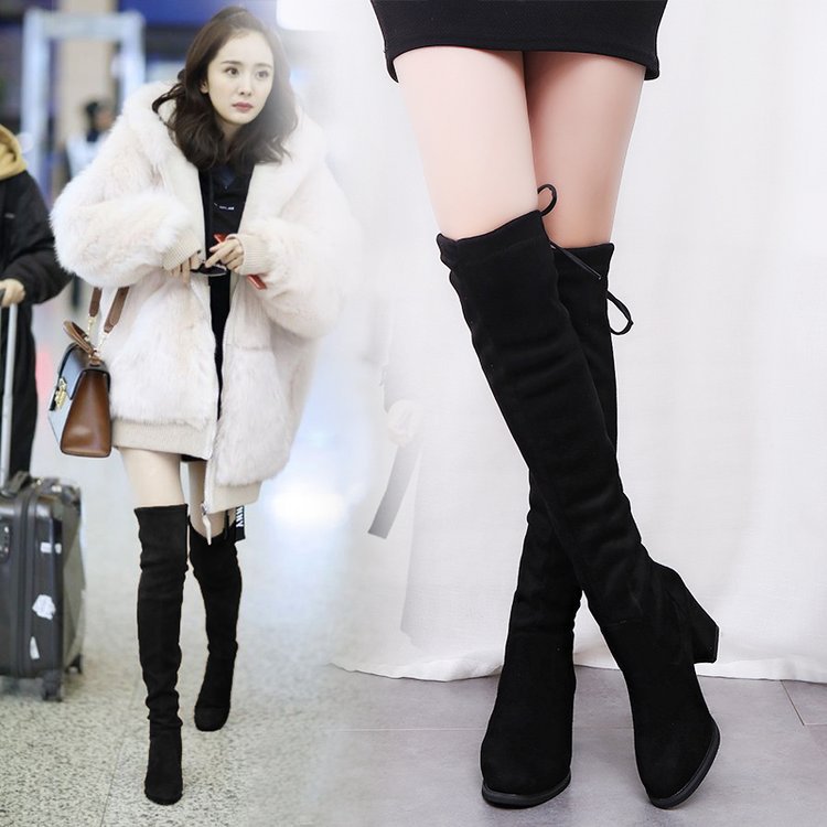 over the knee long boots  Boots Thecurvestory