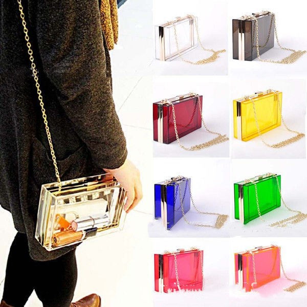 Acrylic Clear Bag  Shoulder bags Thecurvestory