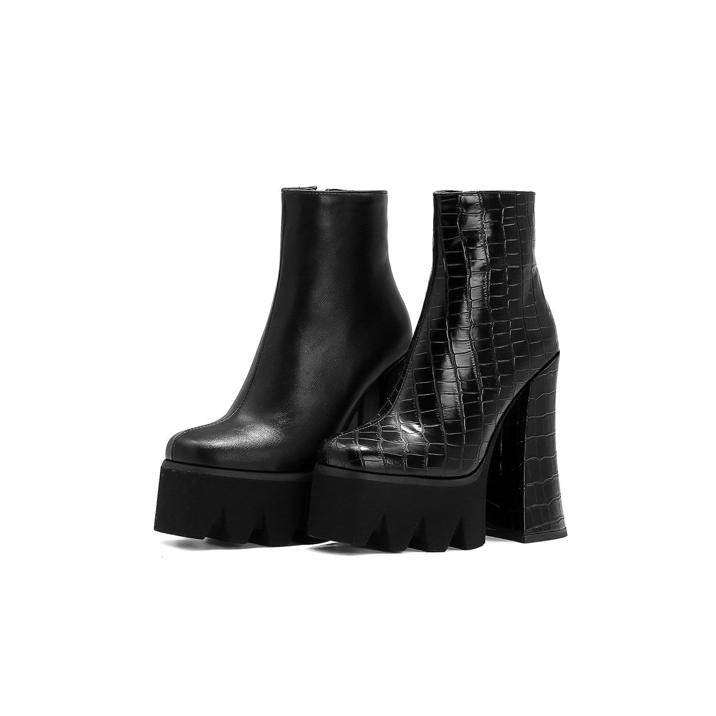 High-heeled Platform Large Size Women's Boots  Heeled Boots Thecurvestory
