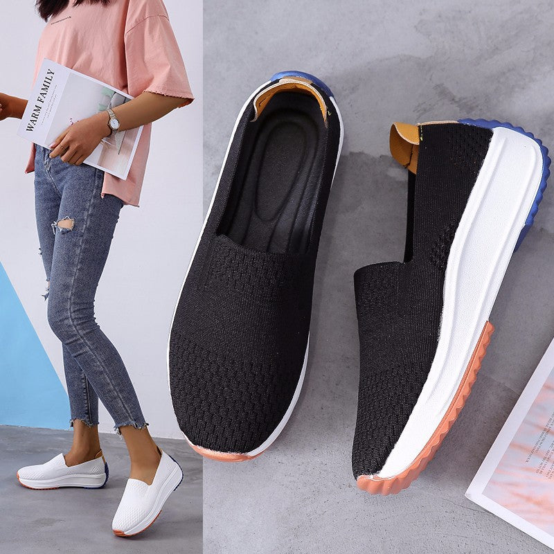 Knitted Lightweight trainers  comfort shoes Thecurvestory