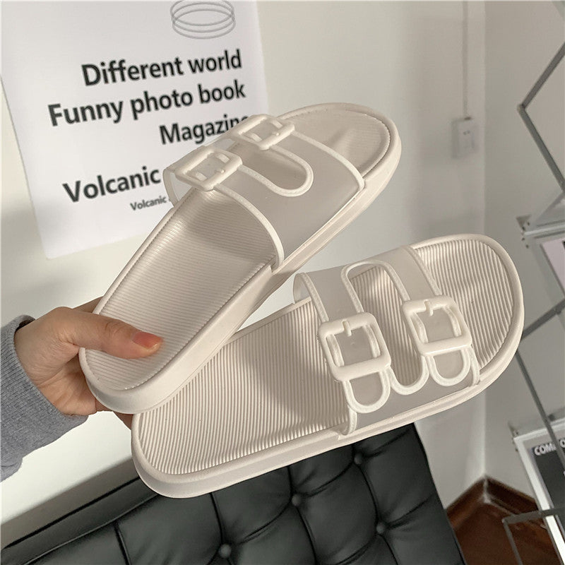 Flat Bottom Indoor cum Beach Slippers  slippers Thecurvestory