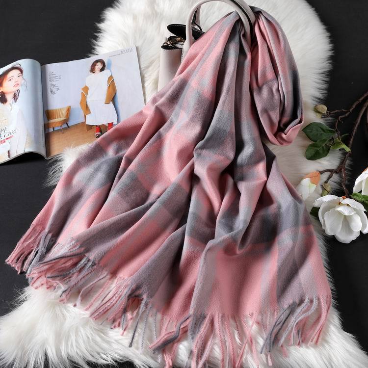 Long tassel double-sided scarf  Scarves Thecurvestory