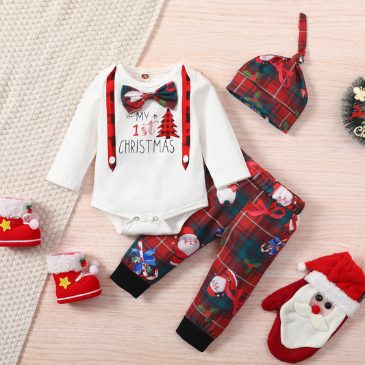 Infant Christmas Long-sleeved outfit  Infant Suit Thecurvestory