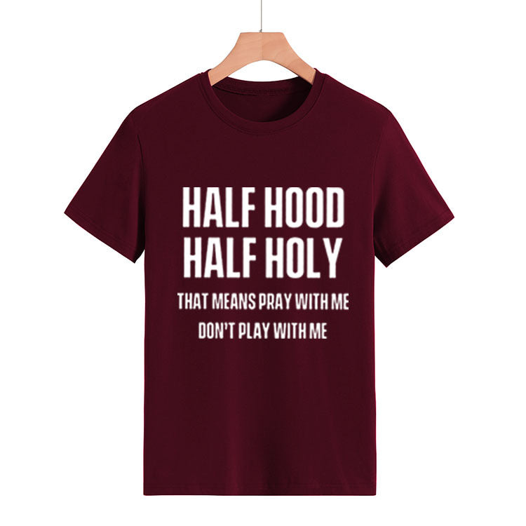 Plus Size Half Hood Half Holy shirt  Tshirt Thecurvestory