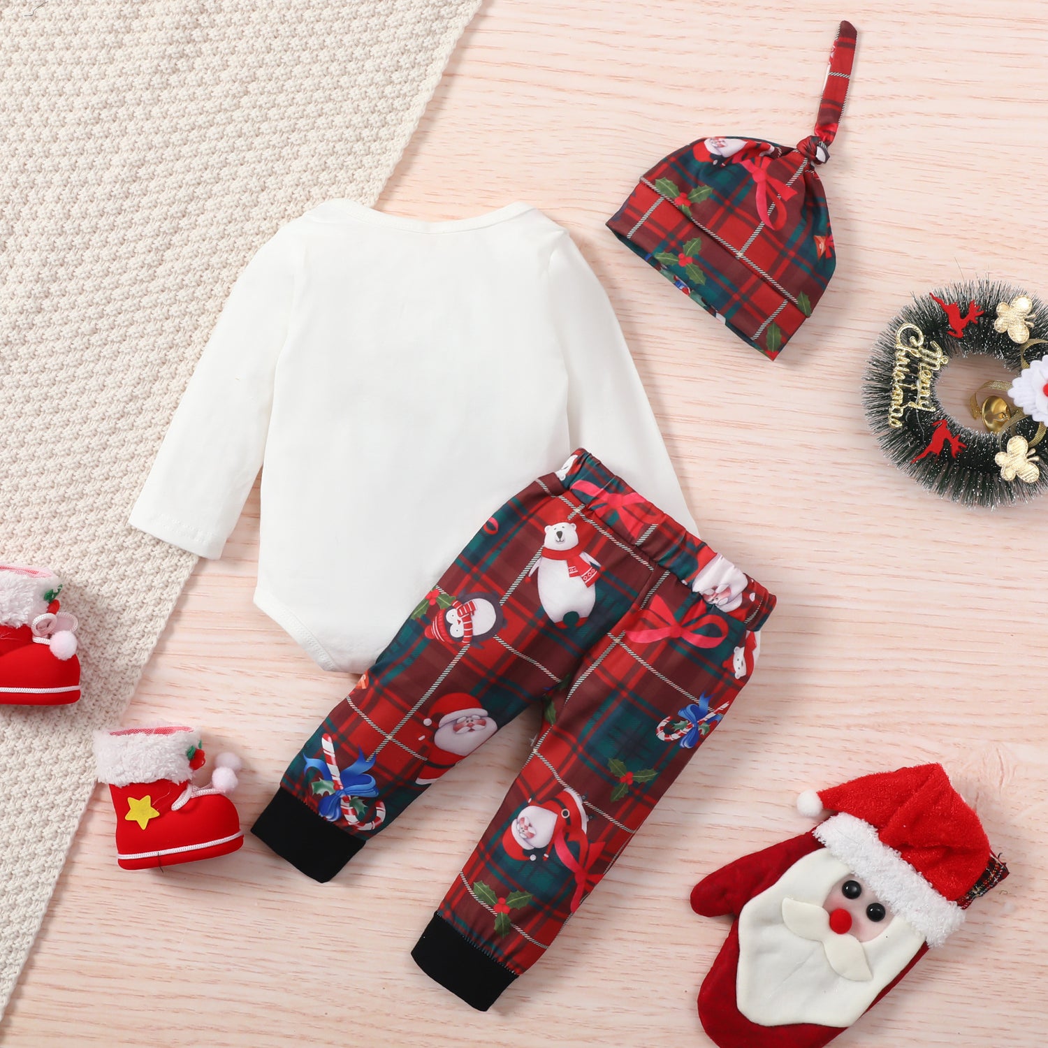 Infant Christmas Long-sleeved outfit  Infant Suit Thecurvestory