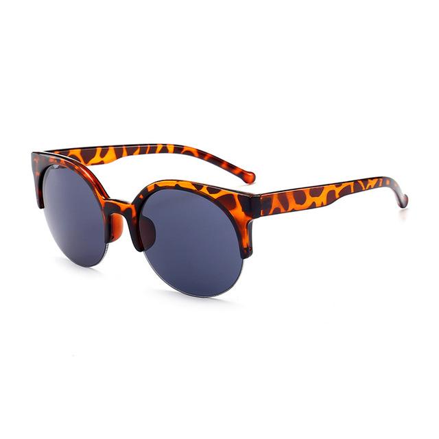 leopard half frame sunglasses  sunglasses Thecurvestory