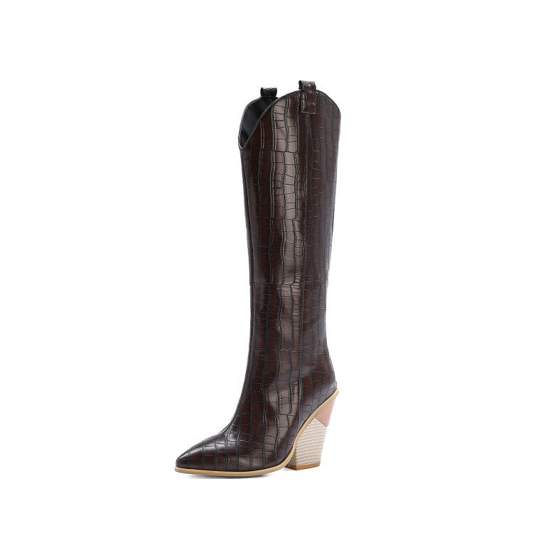 Snake print Mid Calf heeled Boots  Boots Thecurvestory