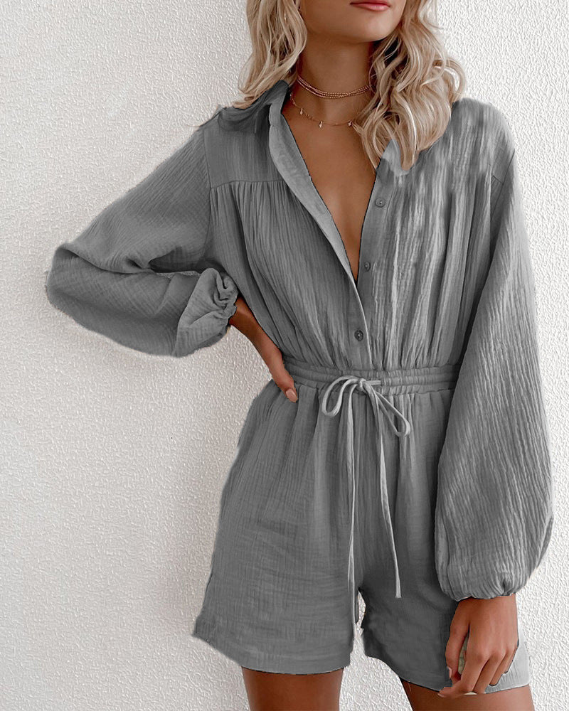 Plus size long sleeved jumpsuit  Playsuits Thecurvestory