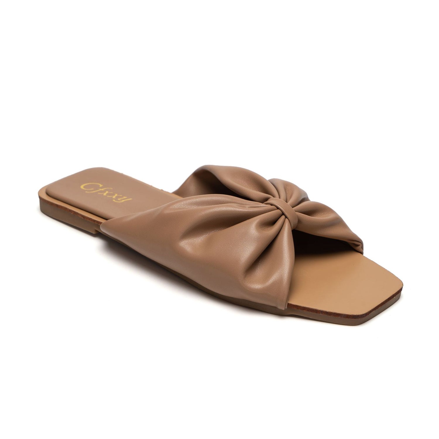 Large Size Square toe Bowknot Slippers  slippers Thecurvestory