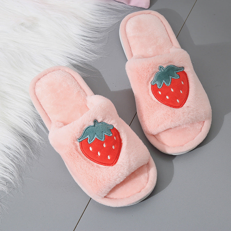 Fruit cotton indoor slippers for women  slippers Thecurvestory