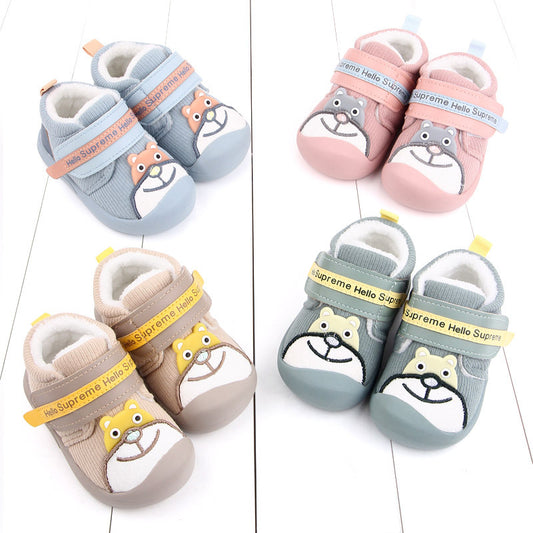 Plush baby indoor shoes  Infant Shoes Thecurvestory