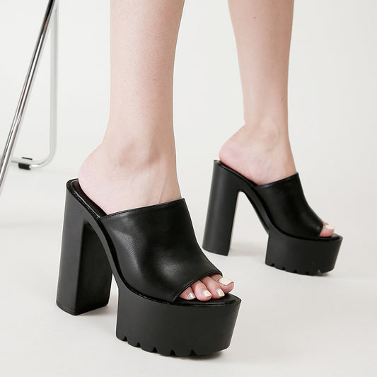 Women's Platform High Heeled Sandals  Heeled Sandals Thecurvestory