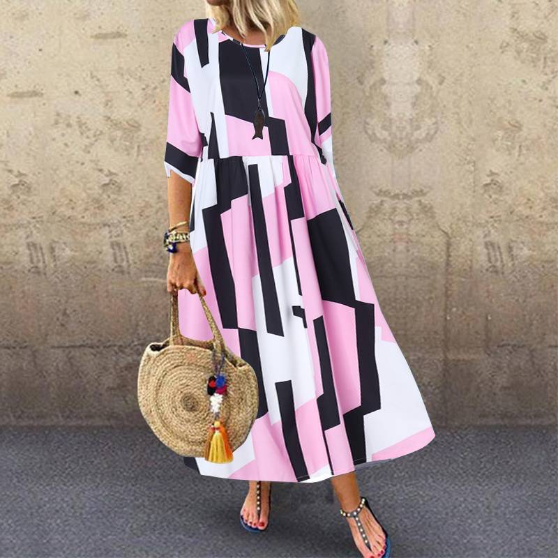 Plus size abstract printed dress  dresses Thecurvestory