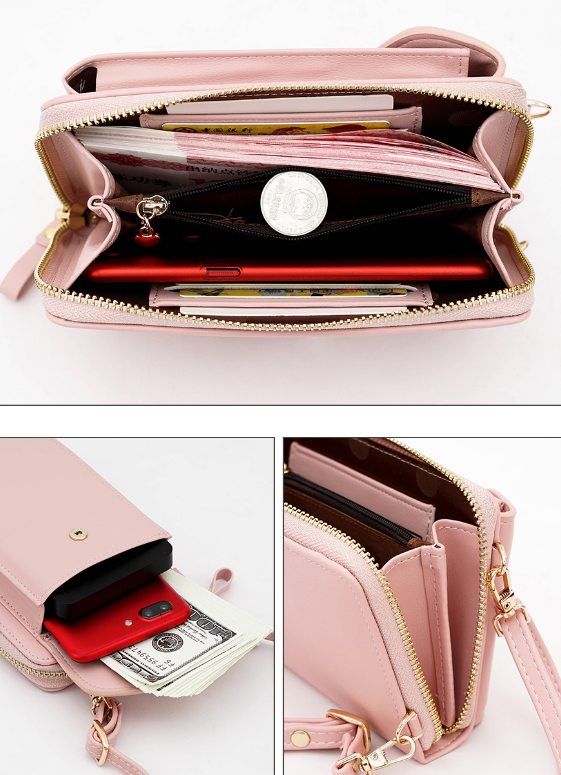 Large capacity mobile phone bag  Wallets Thecurvestory