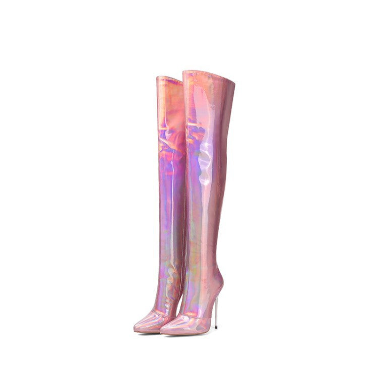 Women's High Heeld over the knee boots  Heeled Boots Thecurvestory