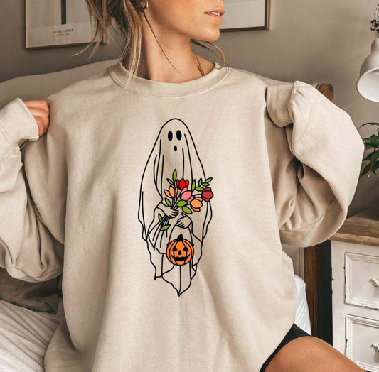 Plus size Pumpkin Print Sweater  sweaters Thecurvestory