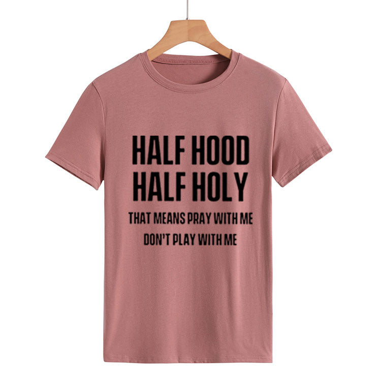 Plus Size Half Hood Half Holy shirt  Tshirt Thecurvestory