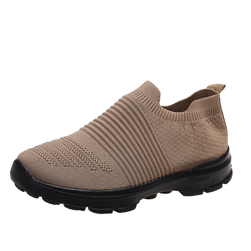 sneakers  | Women's Knit Sock comfortable Shoes with Chunky Sole | thecurvestory.myshopify.com