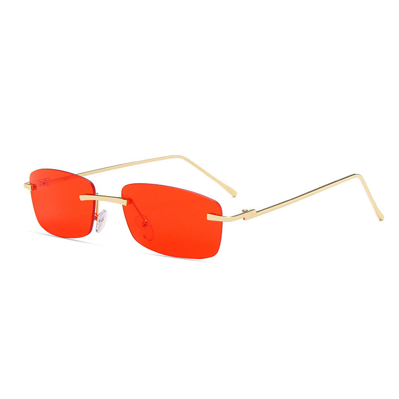 Retro Frameless Square Sunglasses  sunglasses Thecurvestory