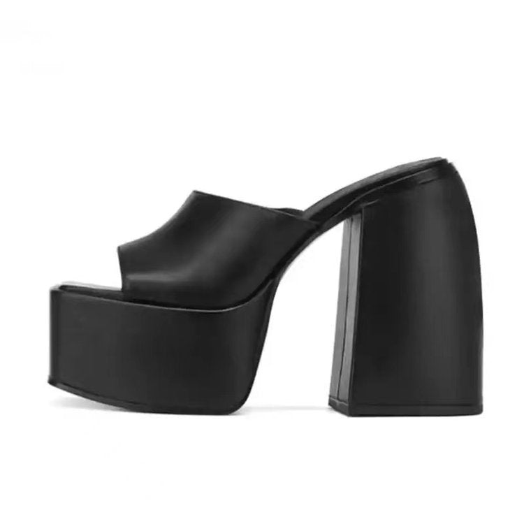Women's Chunky Platform heeled Sandals  Heeled Sandals Thecurvestory