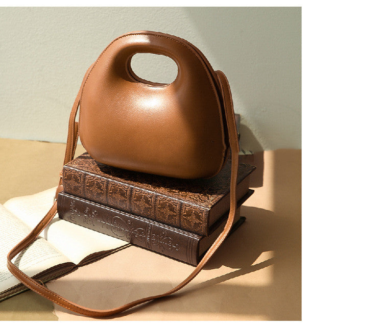 Hand Bags  | Fashion Shell Type Round Flap Women Handbag Messenger Bags | Caramel |  [option2]| thecurvestory.myshopify.com