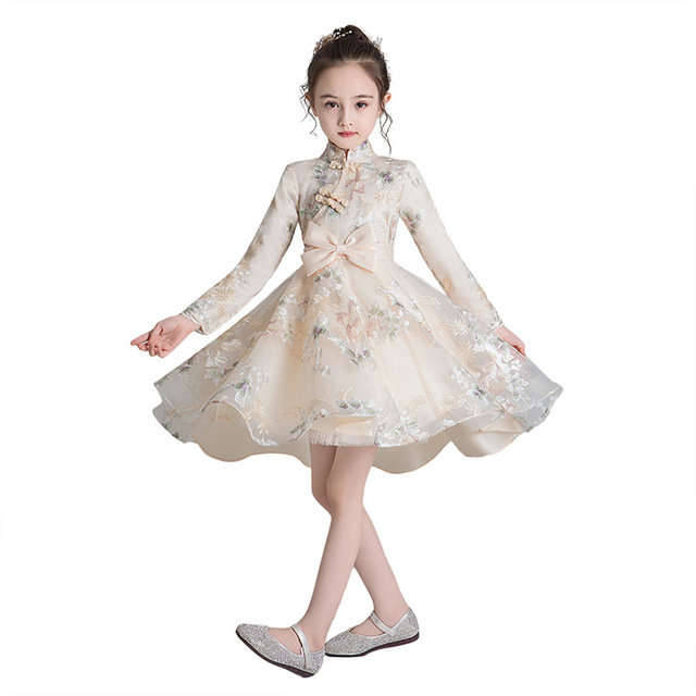 Children's Chinese style dress skirt  Girl Dress Thecurvestory