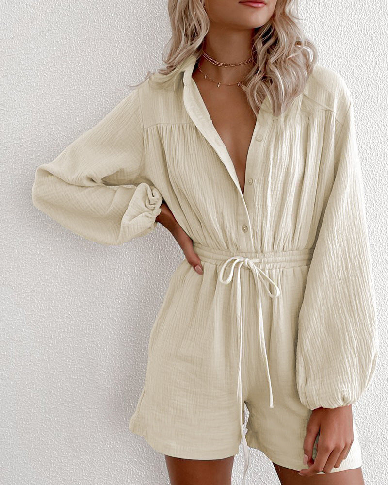 Plus size long sleeved jumpsuit  Playsuits Thecurvestory