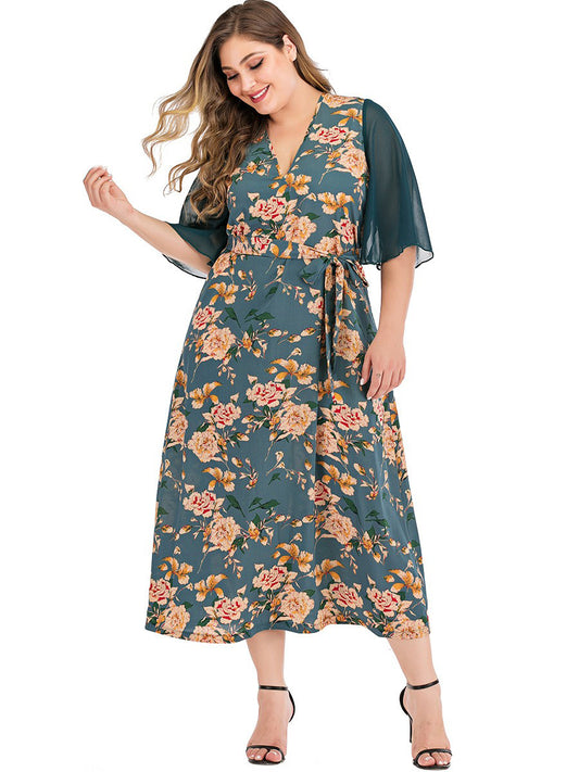 Plus size printed Maxi dress  dresses Thecurvestory