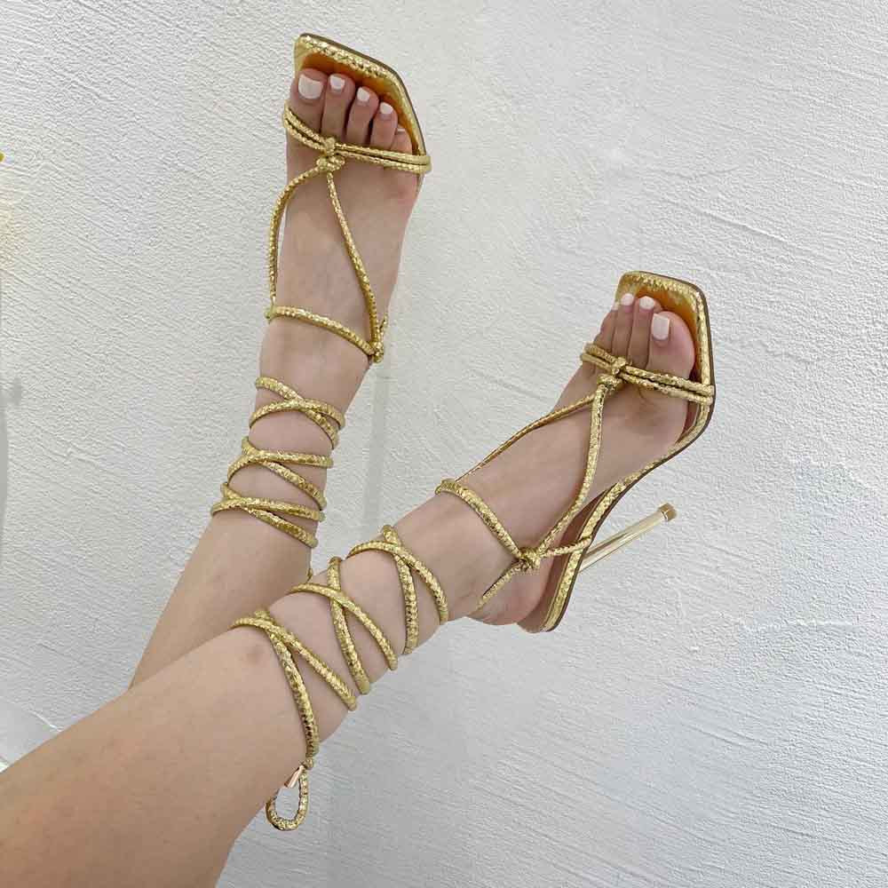 Women's High heeled Lace up Sandals  Heeled Sandals Thecurvestory