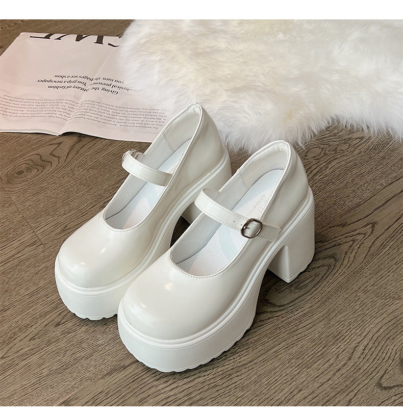 [product_type]  | White Thick Heel Super High Simple Leather High Heels | [option1] |  [option2]| thecurvestory.myshopify.com