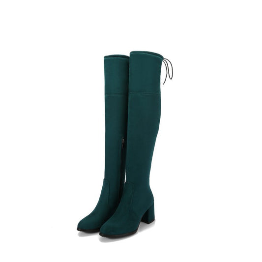 Heeled Boots  | Women's High heeled Over-the-knee  Boots | thecurvestory.myshopify.com