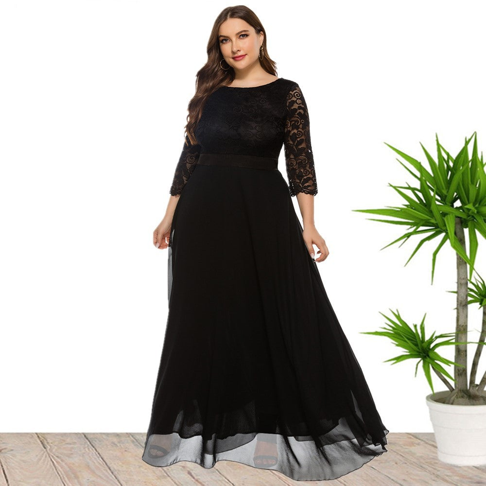 Plus Size Lace Maxi Dress  dresses Thecurvestory