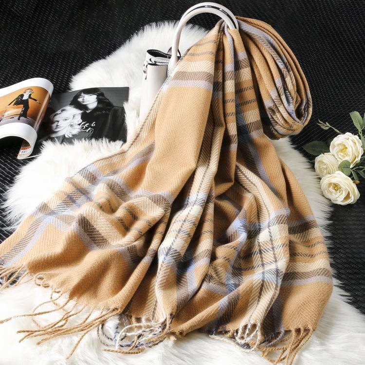 Long tassel double-sided scarf  Scarves Thecurvestory