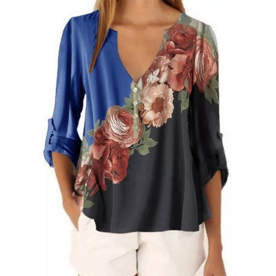 Shirt  | Plus size Floral print shirt for women | [option1] |  [option2]| thecurvestory.myshopify.com