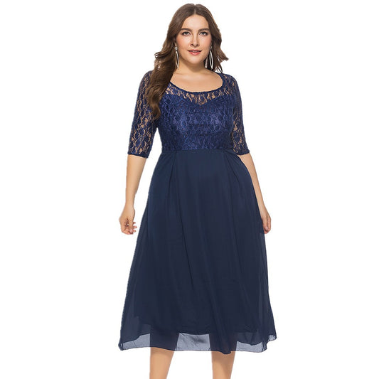 Plus Size Lace Evening Dress  dresses Thecurvestory
