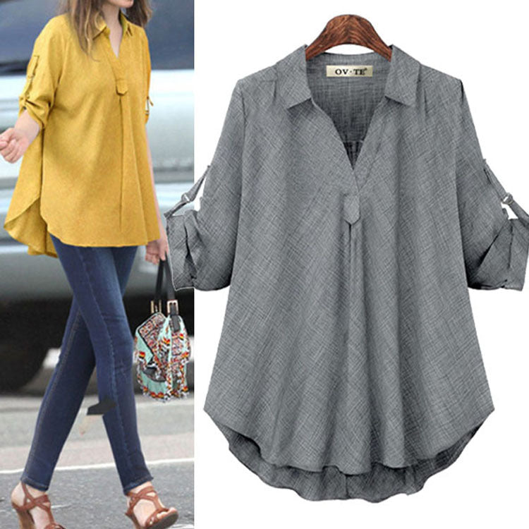 Plus size buttoned Top  Tops Thecurvestory