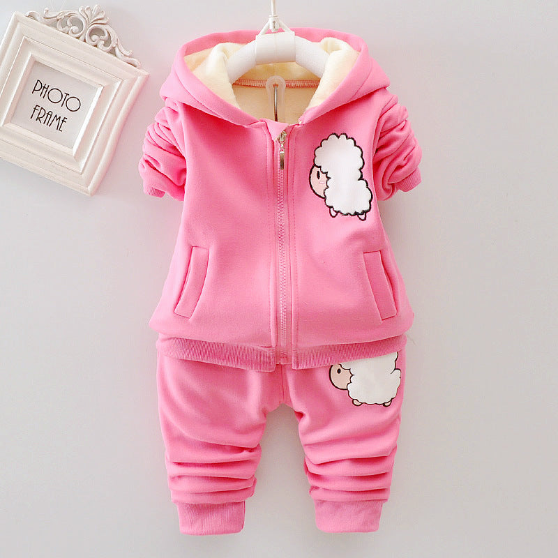 Kids Autumn and Winter hooded Co-ord set  kids Co-ord sets Thecurvestory