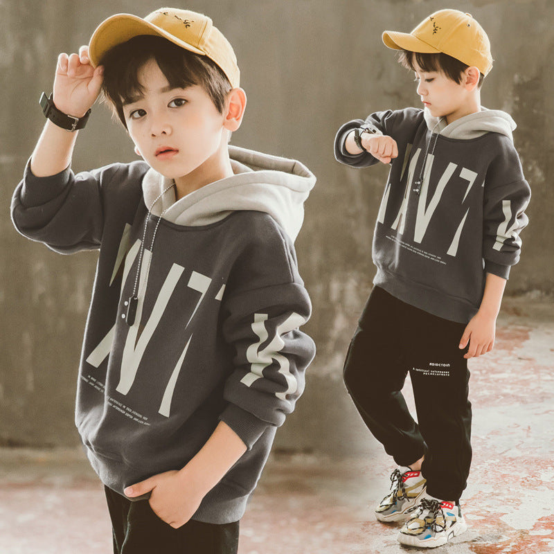 Boys Autumn And Winter Padded hoodie  Boys hoodie Thecurvestory