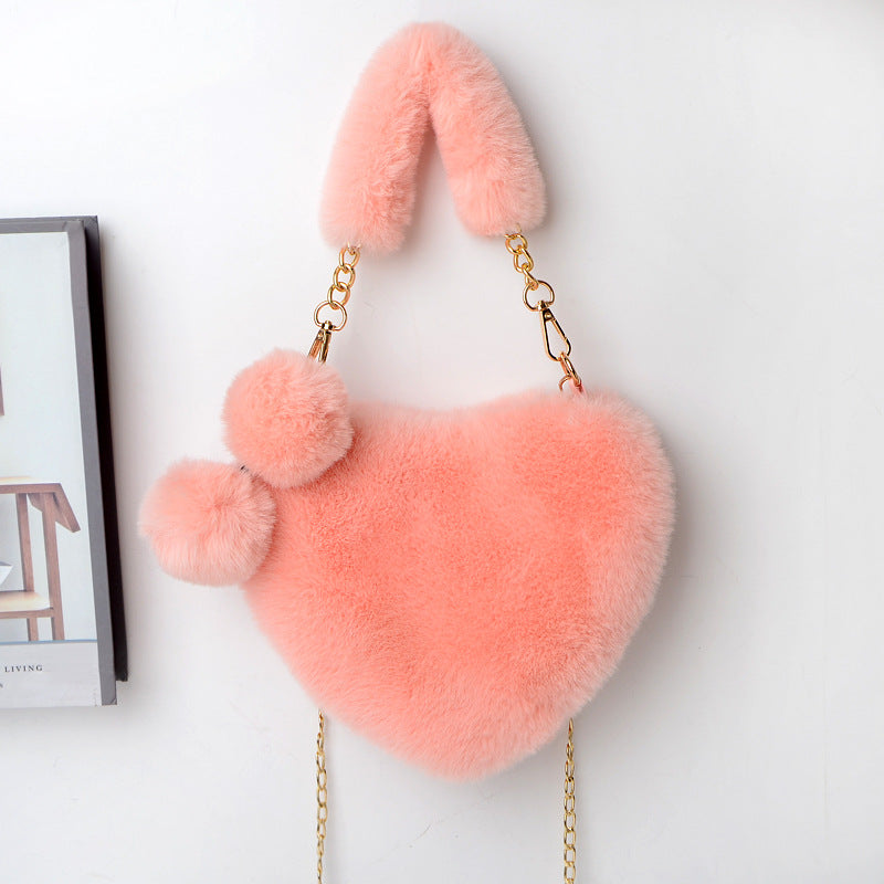 4  | Love Bags Soft Plush Handbags Women Valentine's Day Party Bag | Pink |  [option2]| thecurvestory.myshopify.com