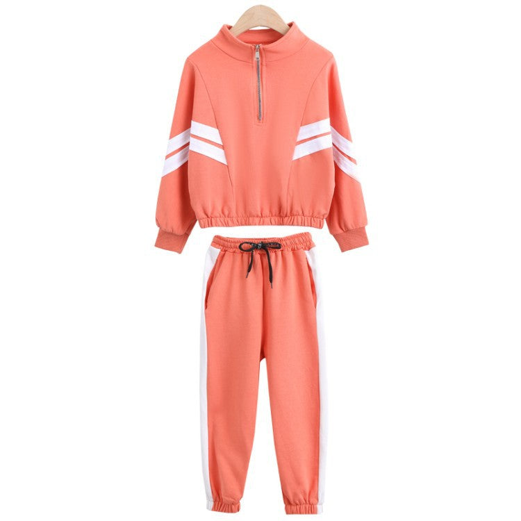 Kids Casual Striped Sleeves Co-ord Set  kids bathrobes Thecurvestory
