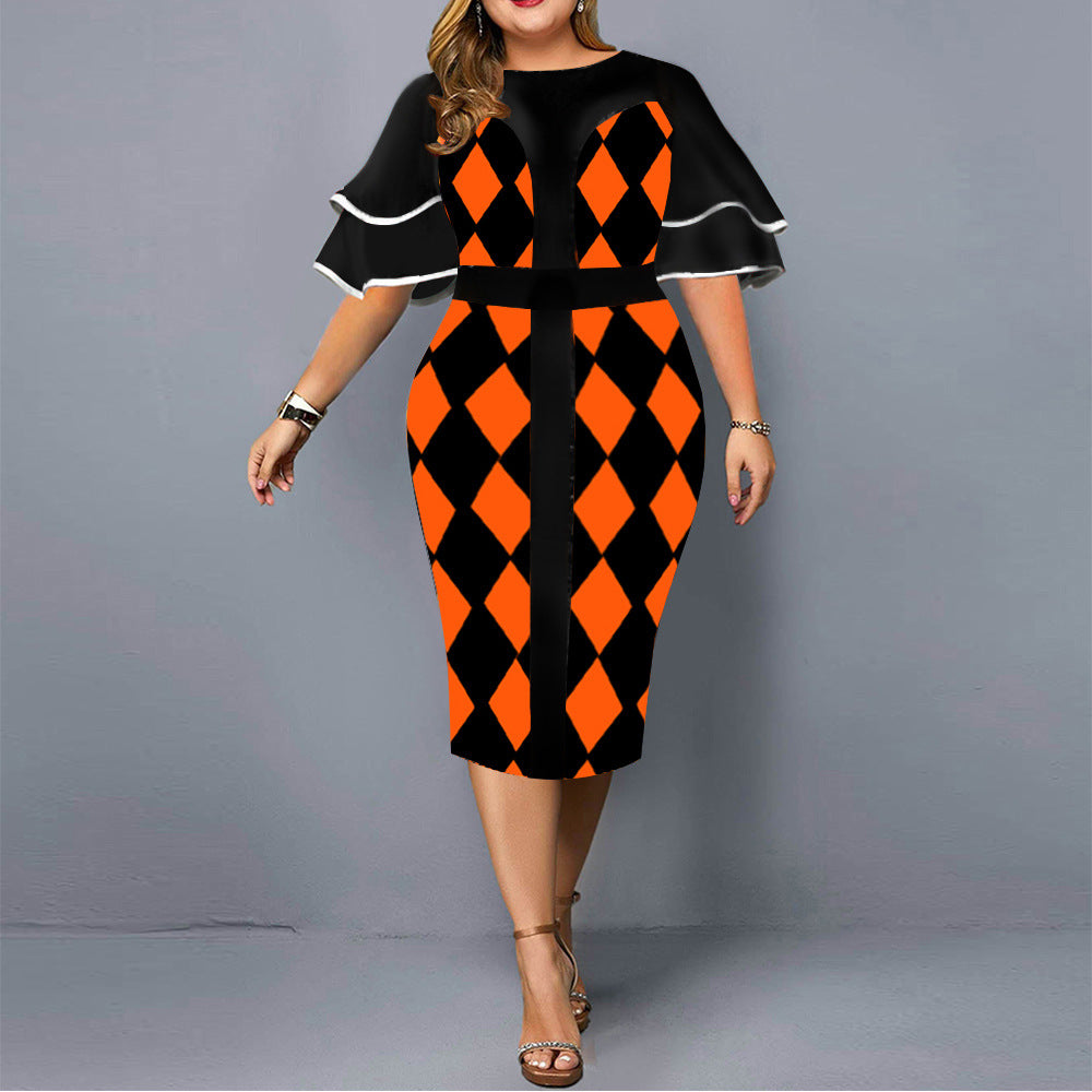 Plus Size Digital Printing Women's dress  dresses Thecurvestory