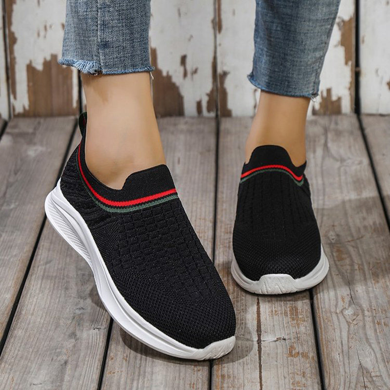 sneakers  | Women's Mesh Flat Slip-on Sports shoes | thecurvestory.myshopify.com