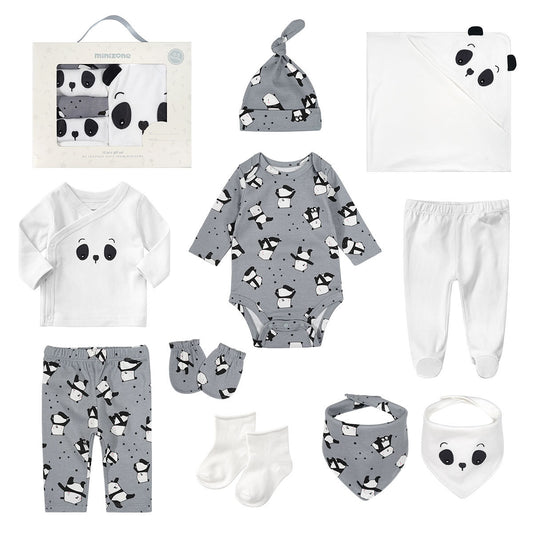 Newborn Gift Box Baby Clothes Cotton Ten Piece set  Newborn Gift Set Thecurvestory