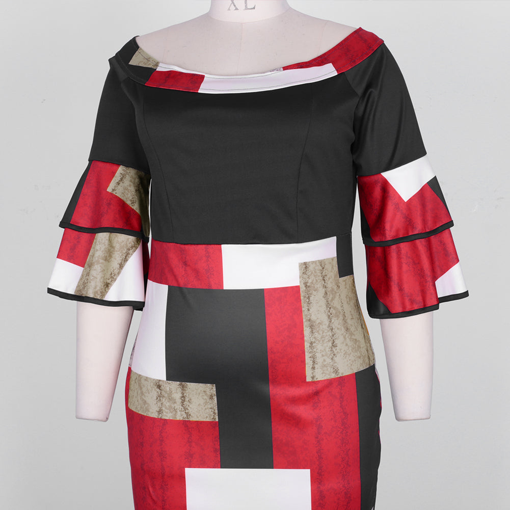 Plus Size women's Printed Dress  dresses Thecurvestory