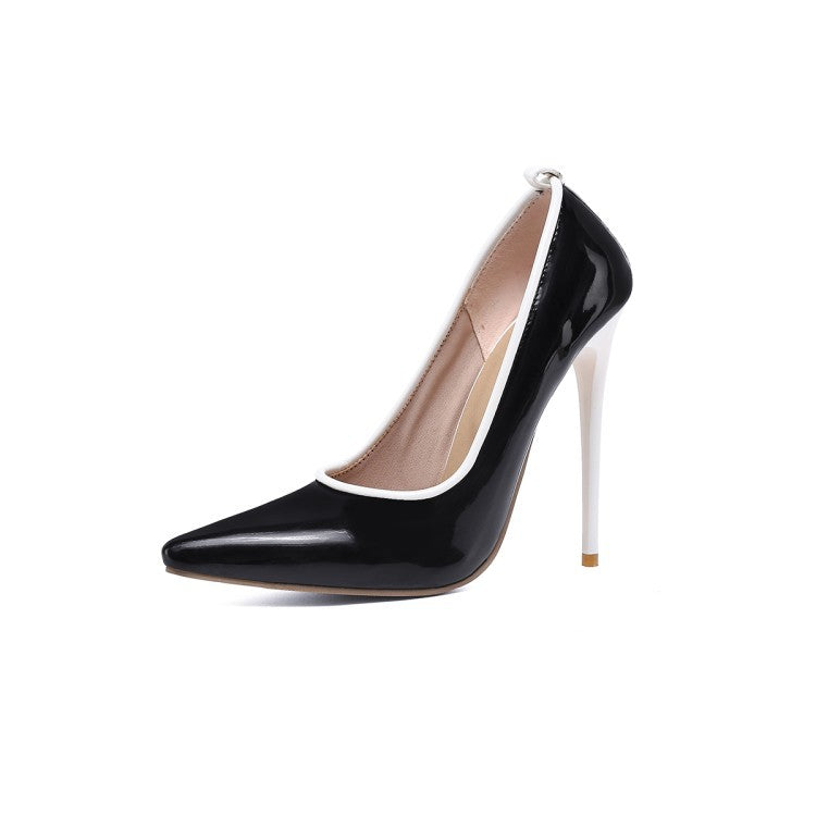 Women's Matching Pointed Toe Stiletto Pumps  Heeled Pumps Thecurvestory