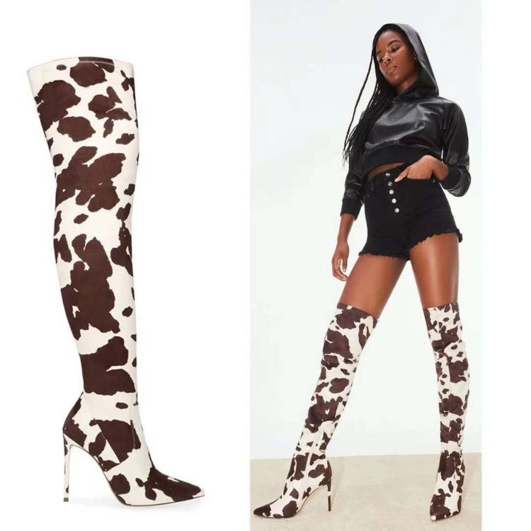 Heeled Over-the-knee Boots  Boots Thecurvestory